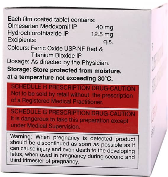 Olmetrack H 40Mg Strip Of 10 Tablets