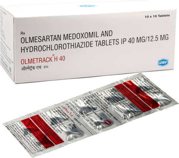 Olmetrack H 40Mg Strip Of 10 Tablets