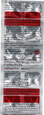 Olmetrack H 40mg Strip Of 10 Tablets