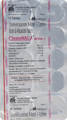 Chrominac A Strip Of 10 Tablets