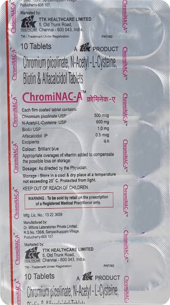 Chrominac A Strip Of 10 Tablets