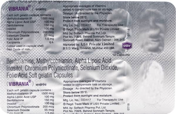 Vibrania Strip Of 10 Capsules