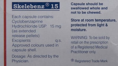 Skelebenz 15mg Strip Of 10 Capsules