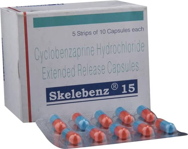 Skelebenz 15mg Strip Of 10 Capsules