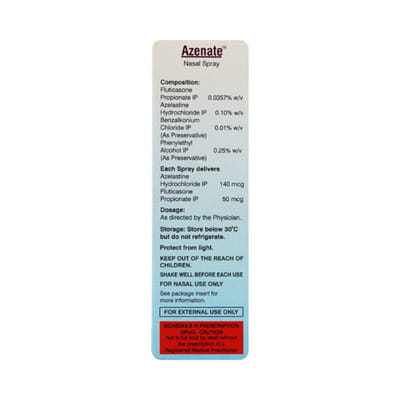 Azenate Bottle Of 9.8ml Nasal Spray