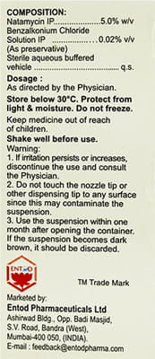 Natacin 5% Bottle Of 5ml Eye Drops