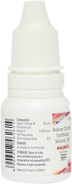 Soline 5 Bottle Of 10ml Eye Drops