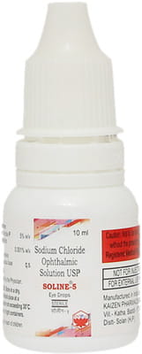 Soline 5 Bottle Of 10ml Eye Drops