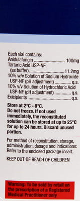 Eraxis 100mg Dry Vial Of 1 Powder For Injection