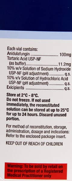 Eraxis 100mg Dry Vial Of 1 Powder For Injection