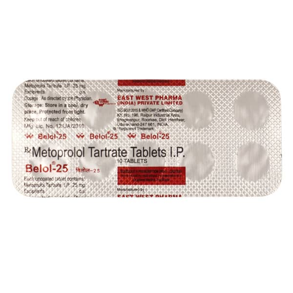 Belol 25mg Strip Of 10 Tablets