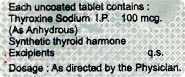 Thyronil 100Mcg Tablet