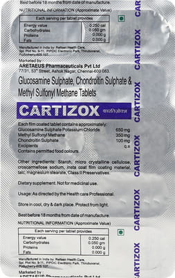 Cartizox Strip Of 10 Tablets
