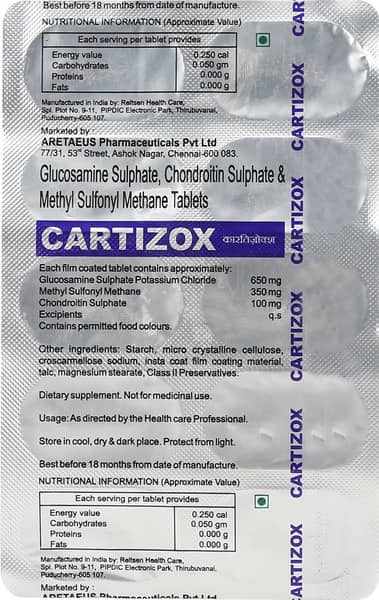Cartizox Strip Of 10 Tablets
