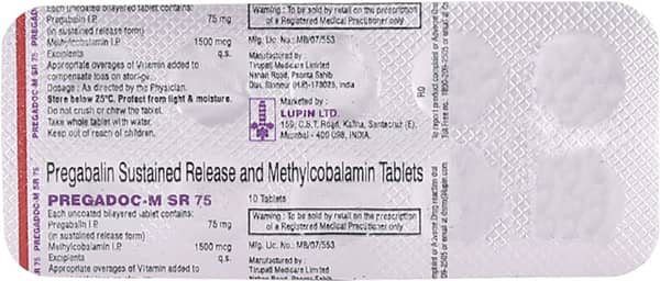Pregadoc M Sr 75Mg Strip Of 10 Tablets