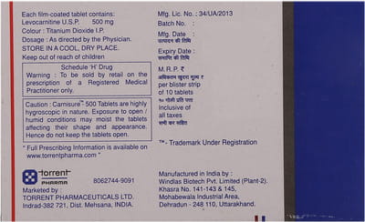 Carnisure 500mg Strip Of 10 Tablets