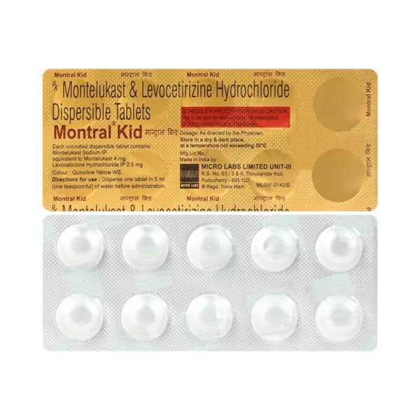 Montral Kid Strip Of 10 Tablets
