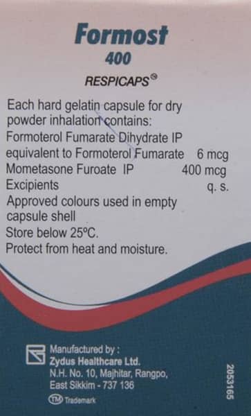 Formost 400mcg Box Of 30 Respicaps