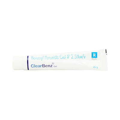 Clearbenz 2.5% Tube Of 20gm Gel