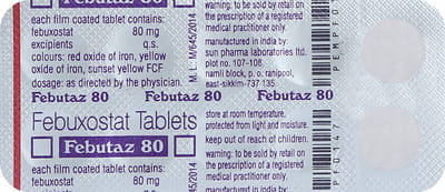Febutaz 80mg Strip Of 10 Tablets