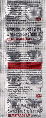 Olmetrack Am Strip Of 10 Tablets
