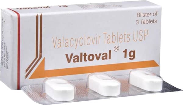 Valtoval 1gm Strip Of 3 Tablets