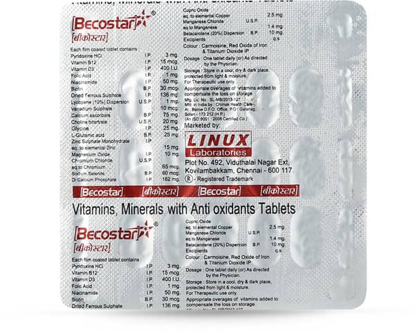 Becostar Strip Of 15 Tablets