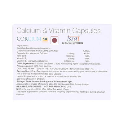 Corcium Plus Strip Of 10 Capsules