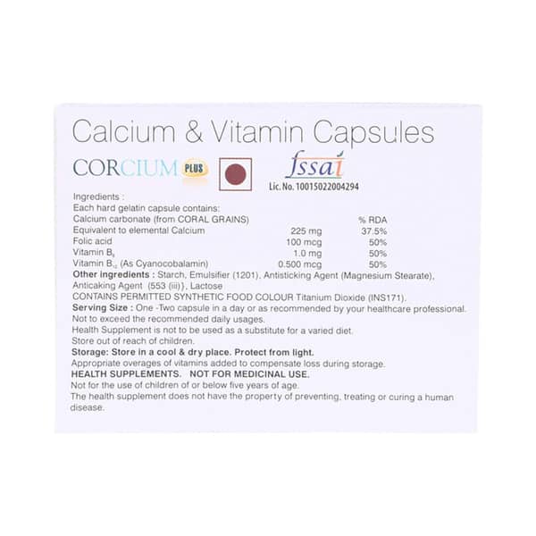 Corcium Plus Strip Of 10 Capsules