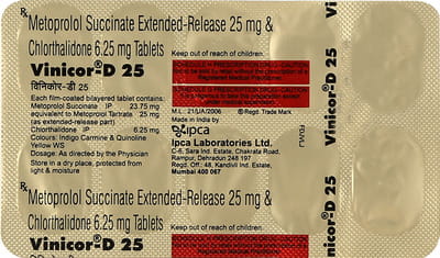 Vinicor D 25mg Strip Of 10 Tablets