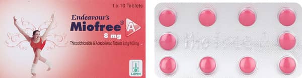 Miofree A 8mg Strip Of 10 Tablets