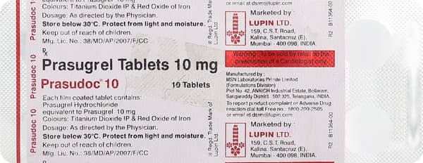 Prasudoc 10mg Strip Of 10 Tablets
