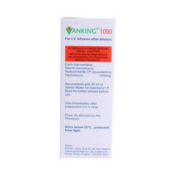 Vanking 1000mg Dry Vial Of 1 Powder For Injection