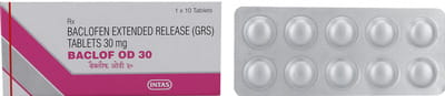 Baclof Od 30mg Strip Of 10 Tablets