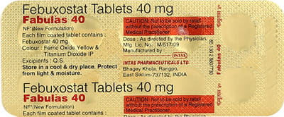 फॅब्यूलास 40एमजी 10 टैबलेट की स्ट्रिप