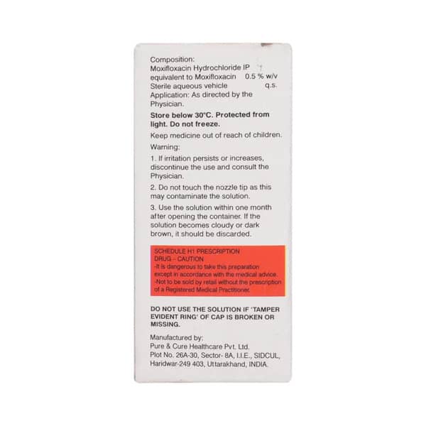 Moxiblu 0.5% Bottle Of 5ml Eye Drops