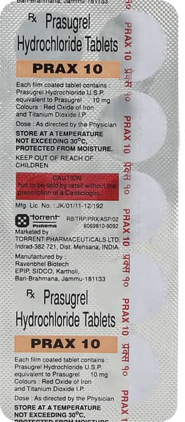 Prax 10mg Strip Of 10 Tablets