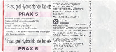 Prax 5mg Strip Of 10 Tablets