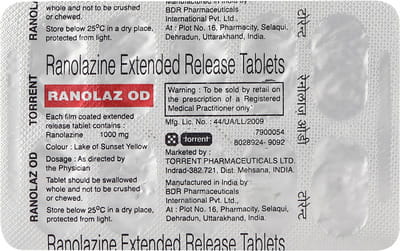 Ranolaz Od 1gm Strip Of 10 Tablets