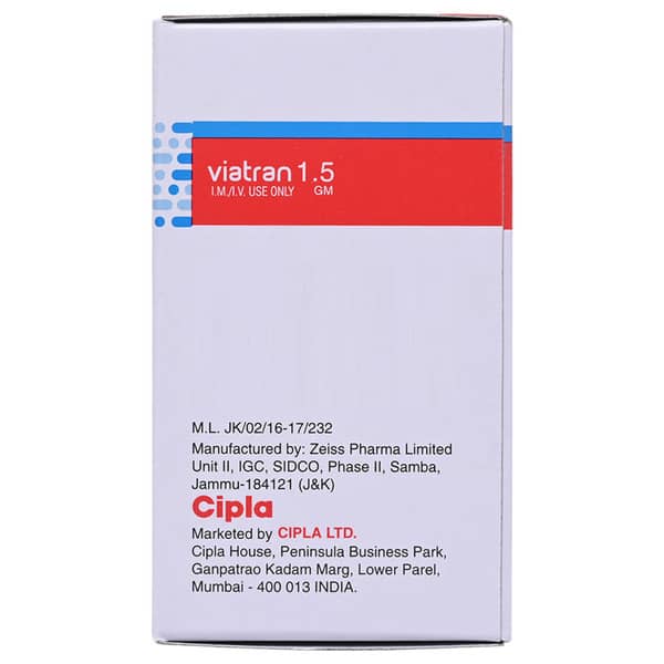 Viatran 1.5gm Dry Vial Of 1 Powder For Injection