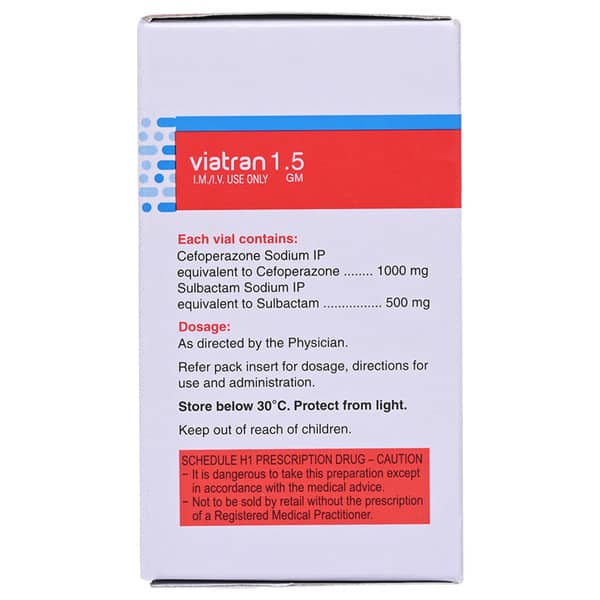 Viatran 1.5gm Dry Vial Of 1 Powder For Injection