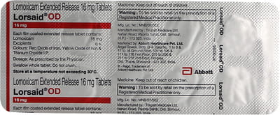 Lorsaid Od Strip Of 10 Tablets