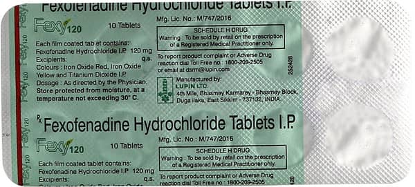 Fexy 120mg Strip Of 10 Tablets