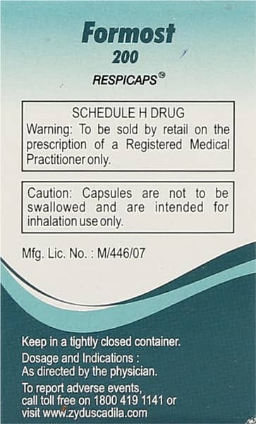 Formost 200mcg Box Of 30 Respicaps