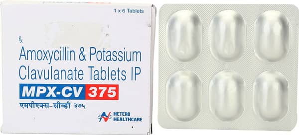 Mpx Cv 375mg Strip Of 6 Tablets