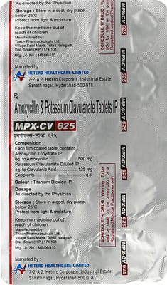 Mpx Cv 625mg Tablet
