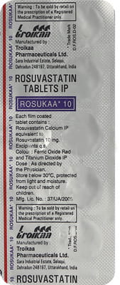Rosukaa 10mg Strip Of 10 Tablets