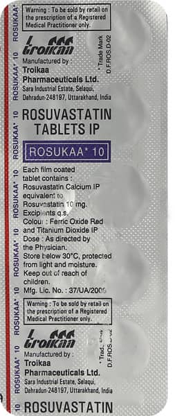 Rosukaa 10mg Strip Of 10 Tablets