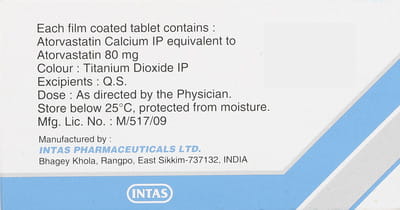 Lipicure 80mg Strip Of 10 Tablets