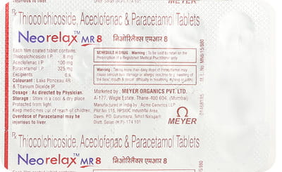 Neorelax Mr 8mg Strip Of 10 Tablets